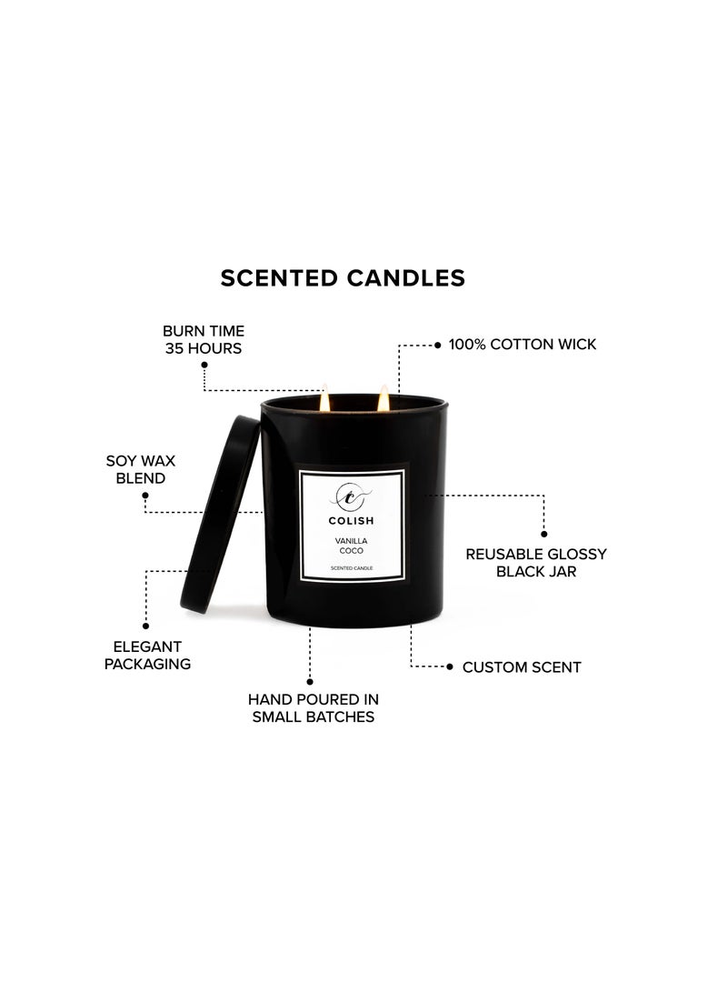 كوليش شمعة معطرة برائحة الفانيليا وكوكو 230 جرام - Image 3