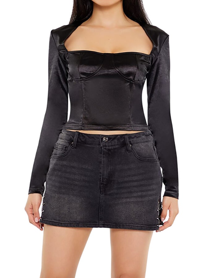 FOREVER 21 Long-Sleeved Knit Top - Image 1