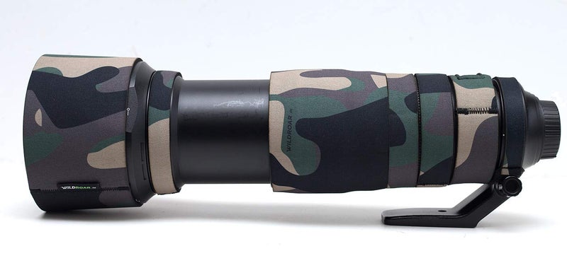 WildRoar Neoprene Wild Coat for Nikon Camera 200-500 Green Forest-with Free Barrel Coat - Image 3