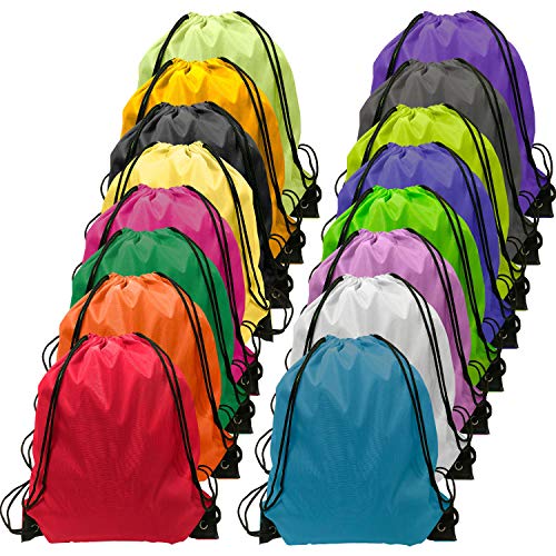GoodtoU Drawstring Backpack Bulk 48 Pcs 16 Colors Drawstring Backpack Bulk Cinch String Backpacks - Image 1