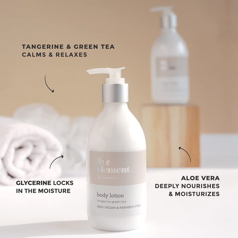Kimirica Five Elements Moisturizing Scented Body Lotion with Tangerine and Green Tea for All Skin Type  Instant Hydration Vegan and ParabenFree  for Men  Women  300ml - Image 2