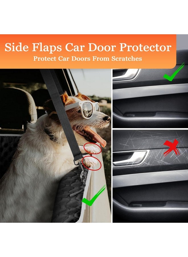 Mancro Xxl Floor Dog Hammock For Truck With Flip Up Rear Seats, Waterproof Dog Seat Cover For Back Seat, Full Back Seat Floor Protector For Full Size Crew Cab Truck, Large Suv, Black - Image 5