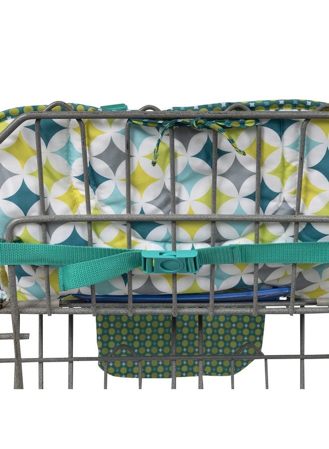 نوبي غطاء من القماش الناعم لكرسي التسوق والطعام المرتفع من نوبي، متعدد الاستخدامات، يُركّب في ثوانٍ، بطبعة ماسية - Image 3