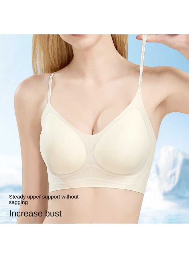 an zhi ban Pairs [ultra-thin Barely-there Cool Breeze] Invisible Foundation Liquid Underwear With Breathable Mesh Cups For Lifting & Push-up Effect - Image 2