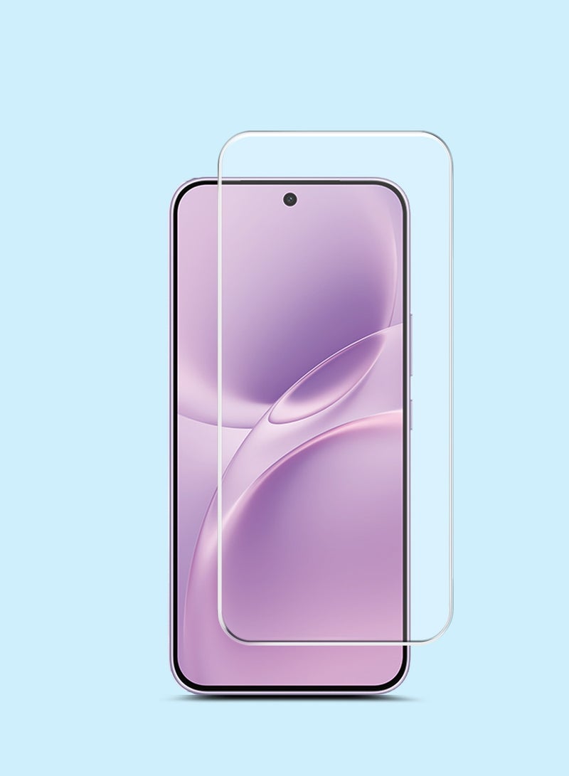 جيماكس واقي شاشة زجاجي مقسى 9H 2.5D بحواف منحنية لسلسلة vivo V70 FE 5G 2026 GMAX الفاخرة - شفاف - Image 1