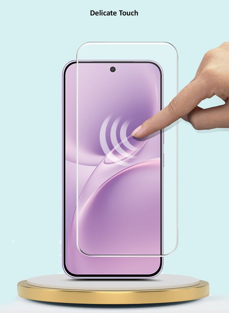 جيماكس واقي شاشة زجاجي مقسى 9H 2.5D بحواف منحنية لسلسلة vivo V70 FE 5G 2026 GMAX الفاخرة - شفاف - Image 5