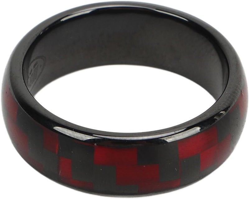 Smart Carbon Fiber Key Card Fob Ring Size 9 18 9mm Ceramic No Charging Required - Image 1