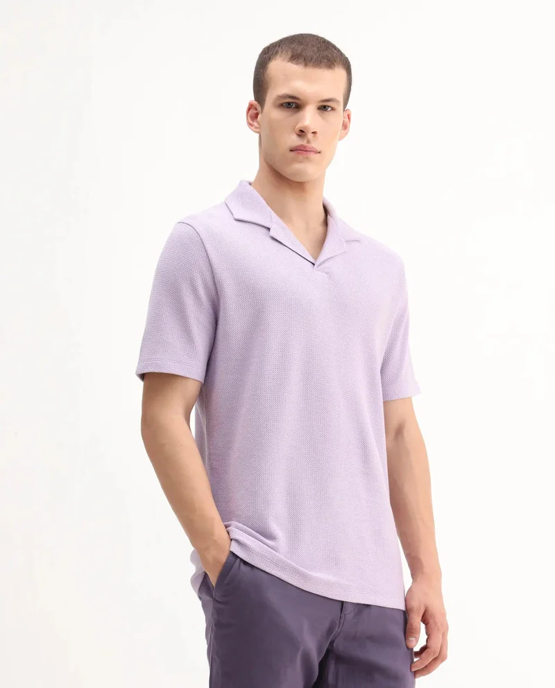 رير رابِت REGULAR FIT PLAIN POLO
