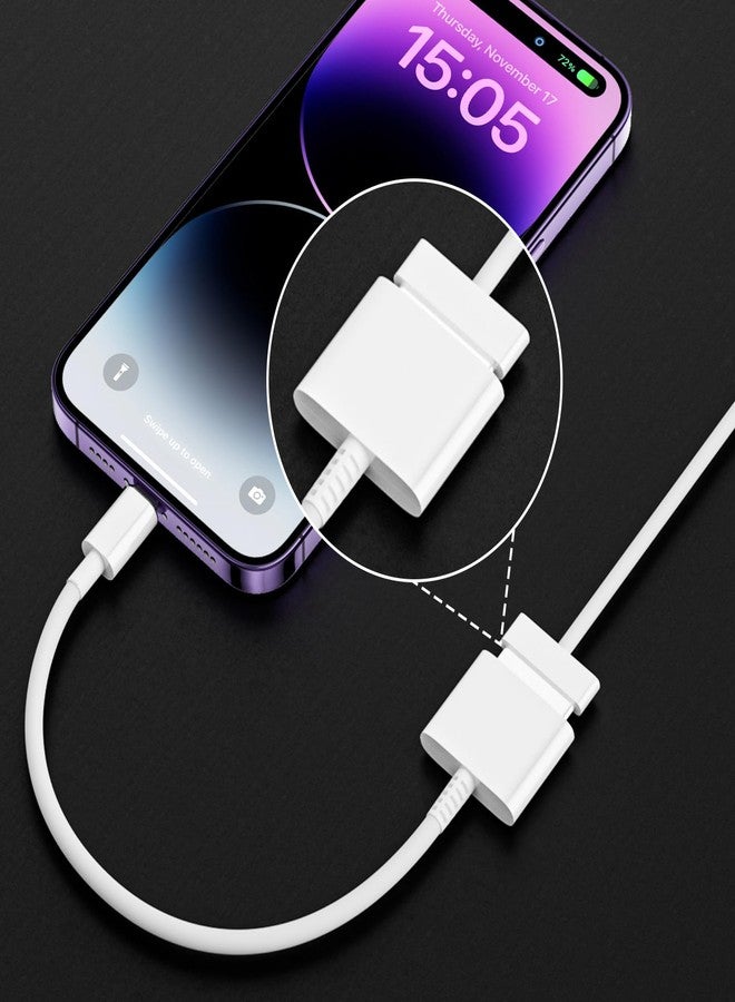 محول USB-C إلى 30 دبوس أنثى لأجهزة iPhone 16، معتمد من Apple MFi، بدون صوت، محول شحن ونقل بيانات من النوع C ذكر إلى 30 دبوس أنثى، متوافق مع iPhone 16 و15 Pro Max و16 و15 Plus، وiPad الجديد - Image 3