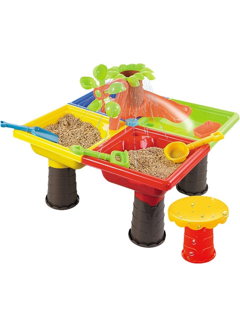 Altheqa Outdoor Play Water Summer Beach Toys For Children Sand Water Table Set Outdoor Garden Sandbox Set Toddler Play Sand Table Kids - Image 2