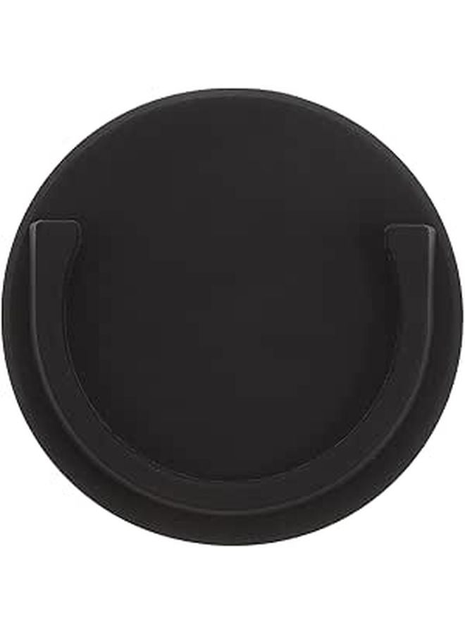 Universal Black Round Car Phone Holder Self Adhesive Dashboard Mount for Mobile Phones - Image 1