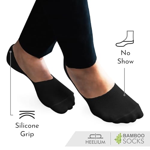 HEELIUM Bamboo No Show Socks for Women | Odour Free & Breathable | 3X Softer than Cotton Socks | Low Cut Socks | Size (UK 3-7) - Image 4