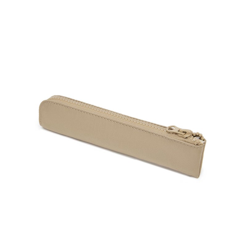 YONBEN Oxford Pencil Case Small Pencil Pouch Slim Pen Case Holder Zipper Bag for School OfficeKhakiOxford Fabric - Image 2