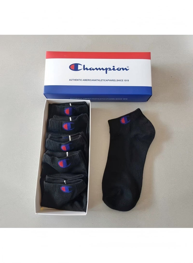 Champion 5-Pack Champion  Socks (Black)