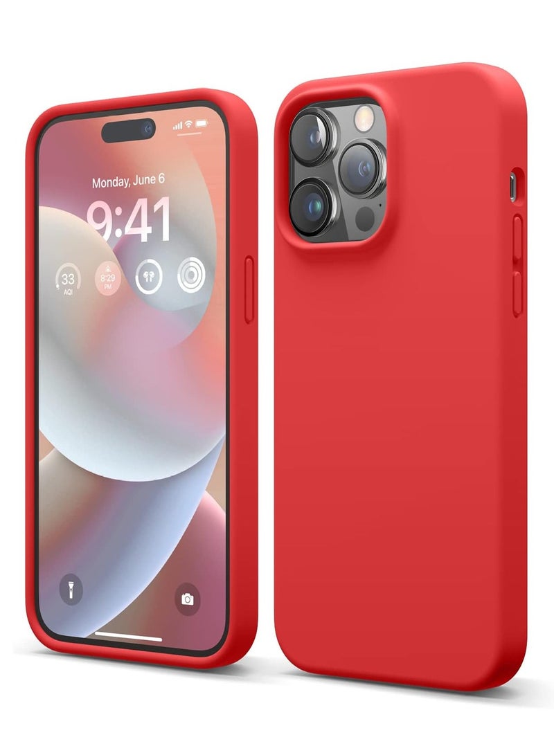 BORTONY iPhone 15 Pro Max Case Cover 6.7 inch Liquid Gel Silicone Rubber Soft Silky Touch Anti Scratch Shockproof Protective Cover for iPhone 15 Pro Max - Image 1