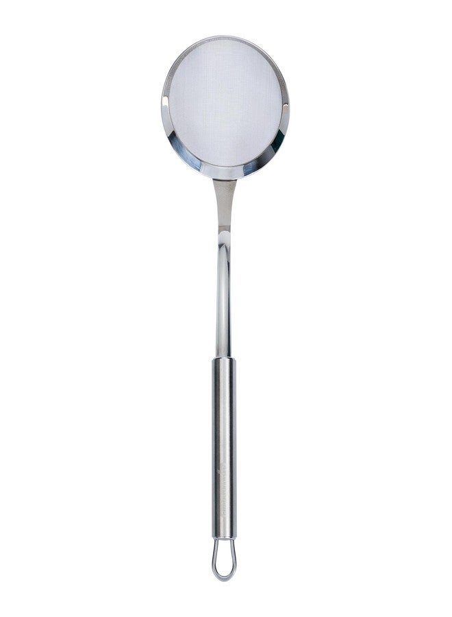 ريستورنت وير مصفاة مطبخ من الفولاذ المقاوم للصدأ مقاس 11.5 بوصة - مصفاة ألمانية قياسية بمقبض مريح، آمنة للغسل في غسالة الأطباق - مصفاة طعام معدنية مقواة للكينوا، الحساء، الصلصات، والمخبوزات - Image 1