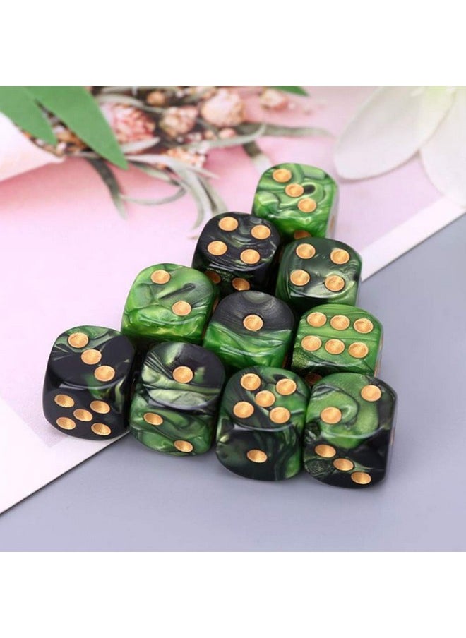 Toyvian Toyvian 6- Sided Dice Set 25pcs 16mm Standard Rounded Translucent Black  - Image 2
