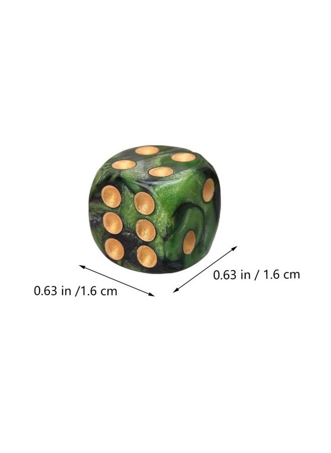 Toyvian Toyvian 6- Sided Dice Set 25pcs 16mm Standard Rounded Translucent Black  - Image 5