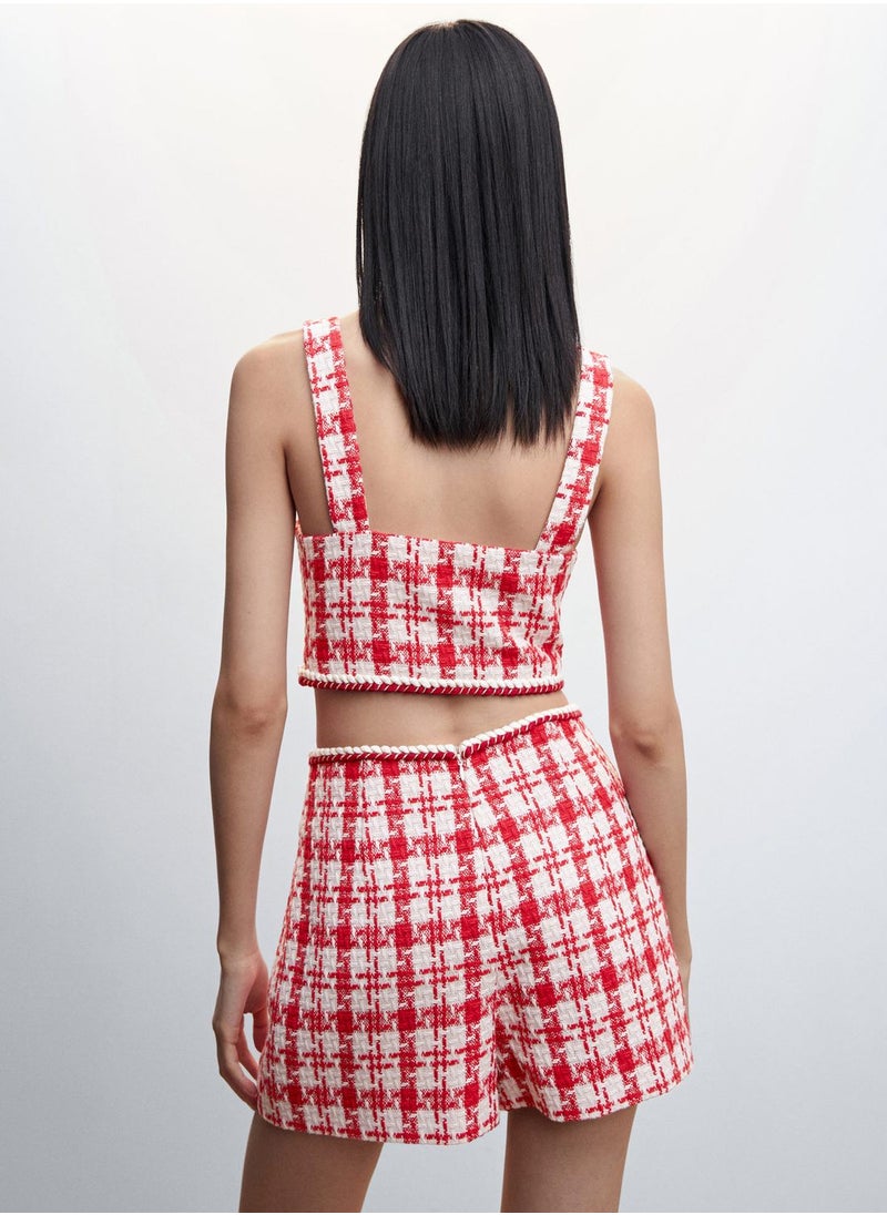 MANGO - Sweetheart Neck Crop Top - Image 1