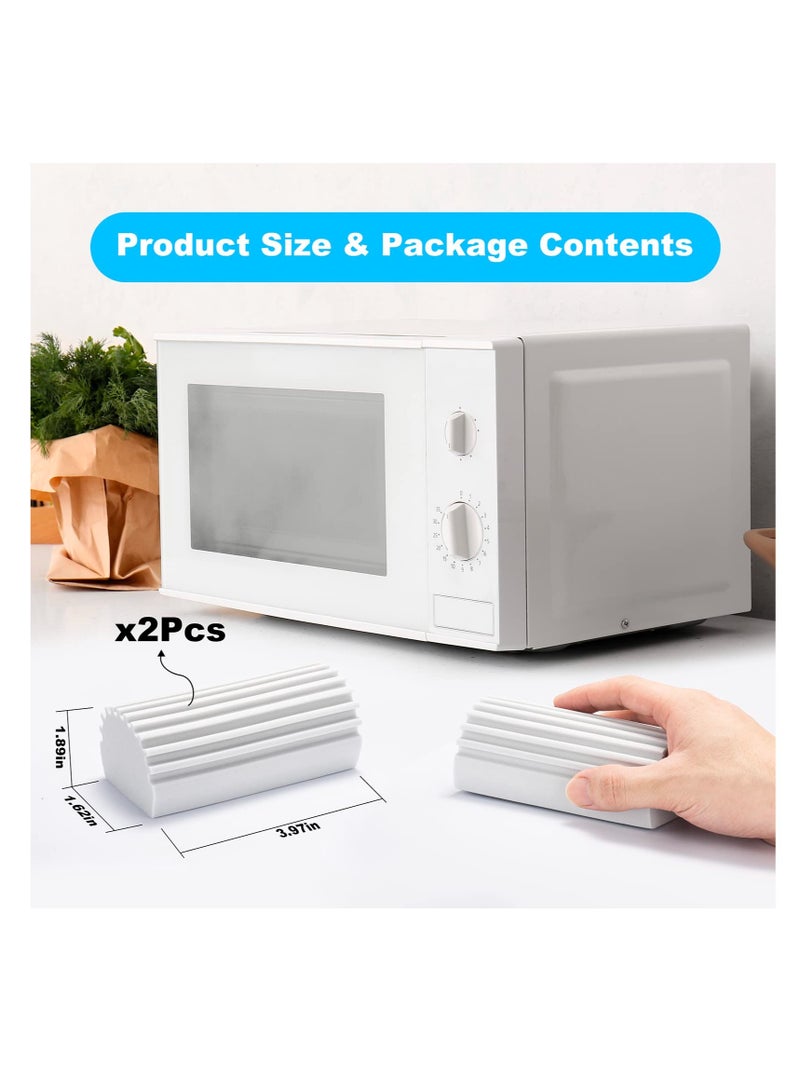 4 Pcs Reusable Cleaning Sponges & Brushes - Versatile Duster Set for Home, Kitchen, Windows, Fans, and More! - Image 5