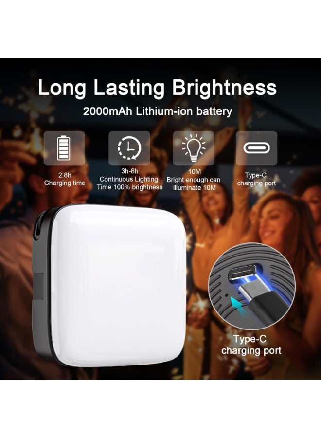 ضوء سيلفي للهاتف المحمول مع حامل مشبك – 3 أوضاع إضاءة، درجة حرارة لون قابلة للتعديل من 3000K إلى 9900K، بطارية 2000 مللي أمبير - Image 4