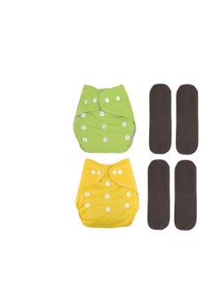 DOMENICO Washable Baby Diaper Premium Cloth Diaper Reusable Adjustable Size Waterproof(Assorted Color)  - Image 2