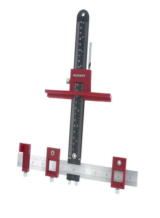 مايلكرافت قالب أدوات الخزانة Milescraft 1340 - دليل حفر قابل للتعديل لتركيب مقابض وأزرار ومقابض الخزائن/الأدراج بسرعة. قالب أدوات الخزانة، قالب دليل حفر الخشب، قالب سحب الأدراج. - Image 1