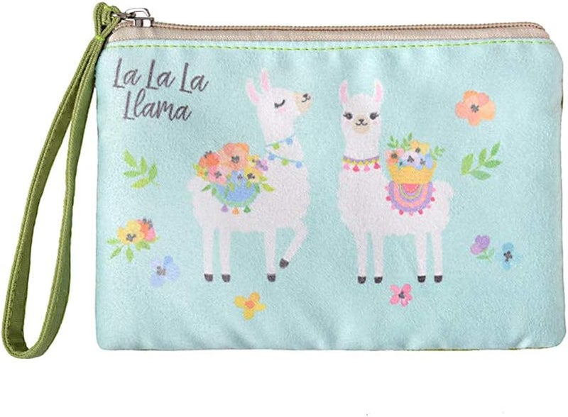 Rantanto Small Cute Cash Coin Purse, Canvas Change Purse, Kawaii Coin Pouch With Handle Christmas Gift For Women Teenager Girls (BG0021-1 La La La Llama) - Image 1