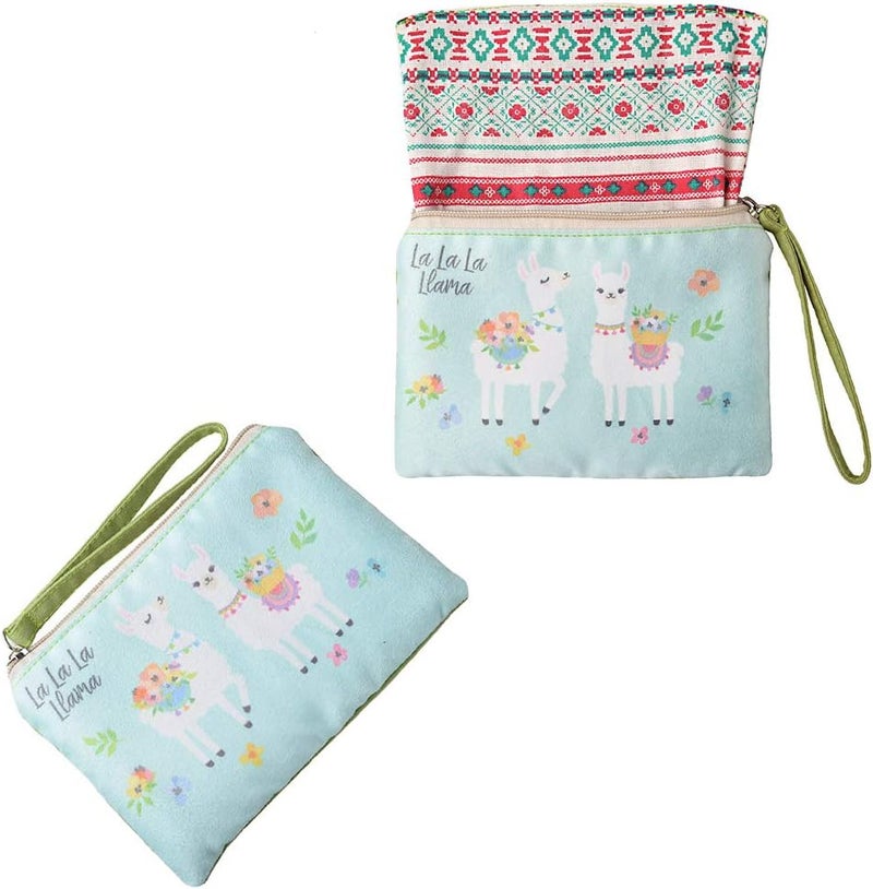 Rantanto Small Cute Cash Coin Purse, Canvas Change Purse, Kawaii Coin Pouch With Handle Christmas Gift For Women Teenager Girls (BG0021-1 La La La Llama) - Image 5