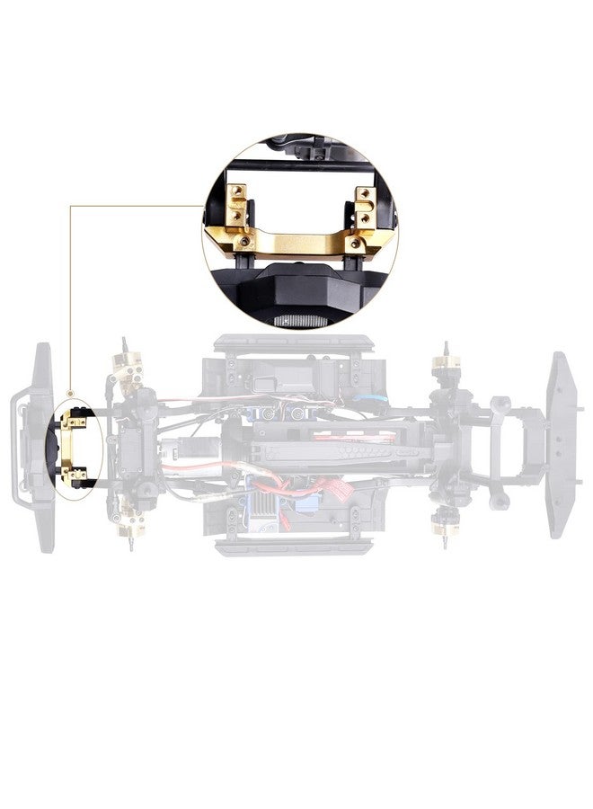 Hobbypark 88.1G قطعة مصد أمامي ثقيل من النحاس مع قاعدة سيرفو لسيارة تراكساس TRX 4 TRX4 1 10 RC كراولر أجزاء تحسين - Image 2