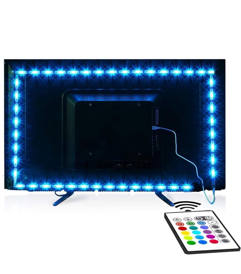 maylit LED Strip Lights, Pre-Cut 14.3ft RGB LED Strip TV LED Backlight for 65-75in HDTV, 4PCS USB Powered TV Lights with Remote 16 Color Changing 5050 LEDs Bias Lighting for Home Theater - Image 1