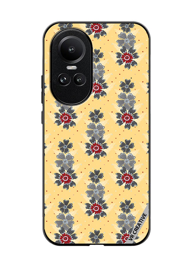 VR CREATIVE Protective Case Cover For Oppo Reno 10 Pro Pattern Flower Design Multicolour - Image 1
