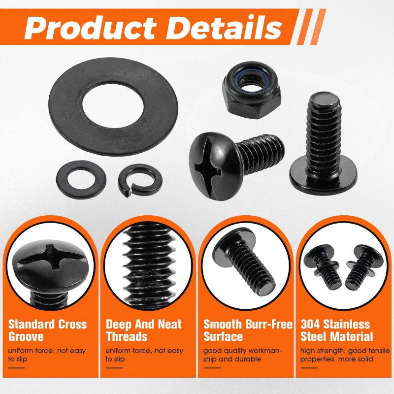 Lemfema Grill Screws Replacement Kit, Replacement for Pit Boss Wood Pellet Grill, Compatible with Pit Boss PB700FB, PB700T1-10771, PB1000T1-72755 Grills, Includes Screw 1/4 * 15mm(22pcs) - Image 5