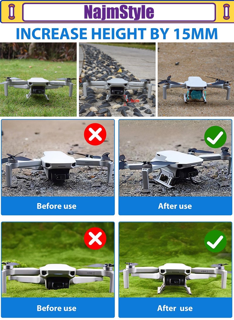 NajmStyle Landing Gear Extensions for DJI Mini 4K/Mini 2/Mini SE/Mavic Mini for Specta Drone Foldable Height Extended Leg Accessory - Image 2