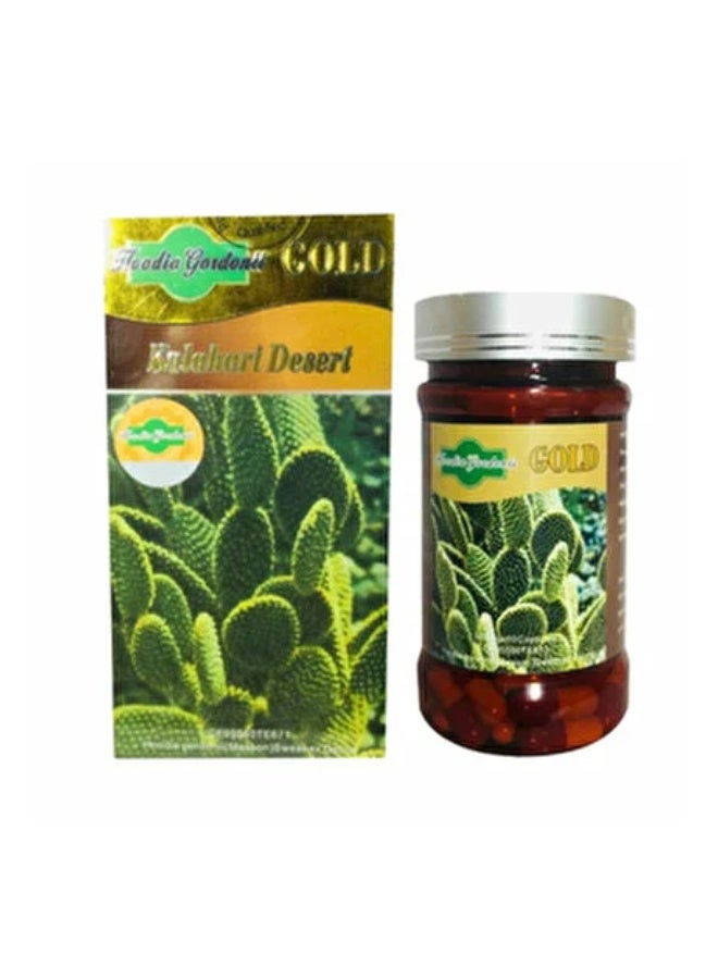 Hoodia Gordonii Gold Herbal Capsules Kalahari Desert Plant Extract Daily Supplement Bottle Pack