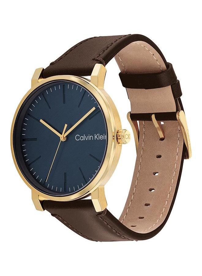 CALVIN KLEIN ساعة يد رجالية من الجلد بعقارب دائرية الشكل 25200261 مقاس 43 ملم  - Image 2