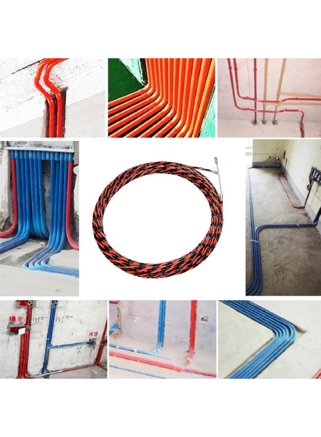 درافل شريط أسلاك Duravel Fish Tape، أداة توجيه الأسلاك، أداة سحب الكابلات، أداة ربط الأسلاك الكهربائية - سهلة الاستخدام، قابلة لإعادة الاستخدام، متعددة الوظائف (15 مترًا) - Image 2