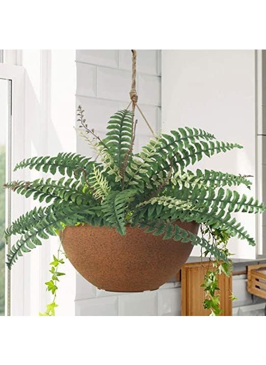 Generic Well Art Gallery Artificial Boston Fern Plants Greenery Bushes for House Office Garden Indoor Artificial Plant 60 cm Green  - Image 1