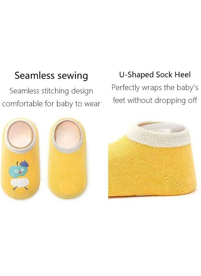 Ocean - 3 Pairs Of Baby Anti Slip Floor Socks, With Silicone Anti Slip Soles, Elastic And Non Binding, Suitable For Ages 1-3 - Image 1