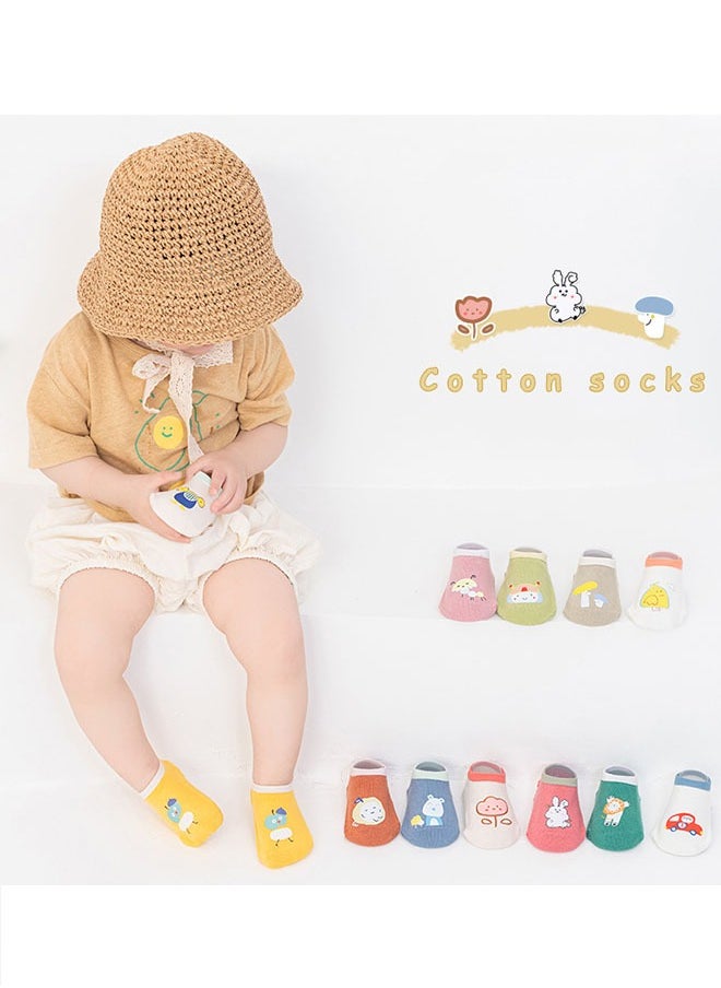 Ocean - 3 Pairs Of Baby Anti Slip Floor Socks, With Silicone Anti Slip Soles, Elastic And Non Binding, Suitable For Ages 1-3 - Image 1