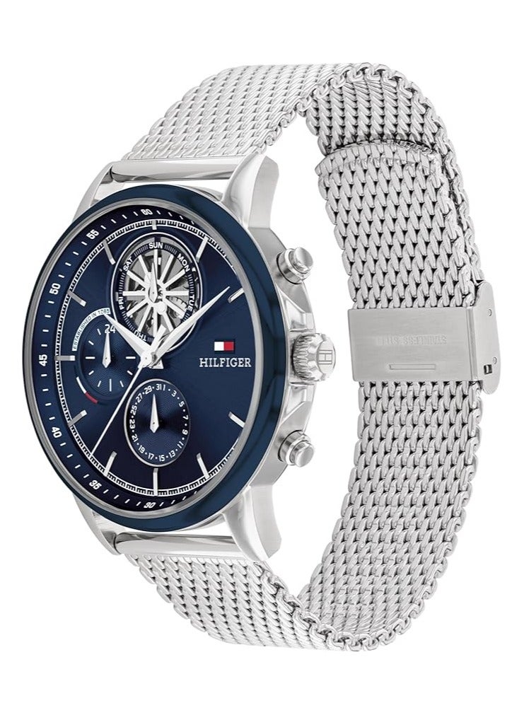 TOMMY HILFIGER TOMMY HILFIGER MEN'S NAVY DIAL STAINLESS STEEL BRACELET WATCH - 1710609 - Image 2