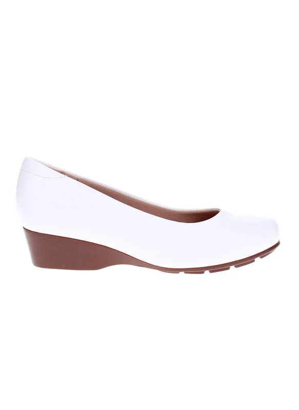 مودار Modare Ladies Low Heel Shoes White | Made In Brazil