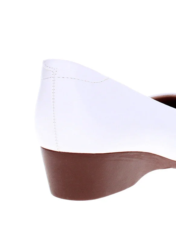 مودار Modare Ladies Low Heel Shoes White | Made In Brazil