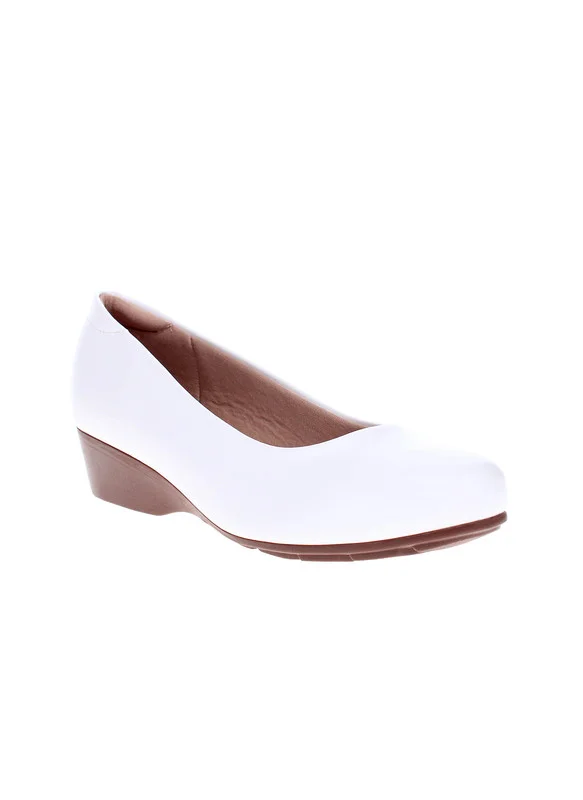 مودار Modare Ladies Low Heel Shoes White | Made In Brazil