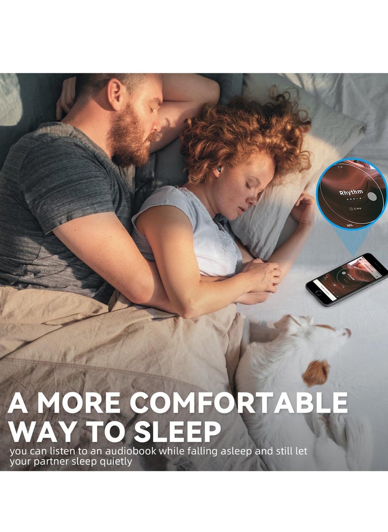 Captaintech Wireless Sleep Earbuds for Side Sleepers, Comfortable Noise Blocking Headphones, Small Bluetooth Earbuds for Sleeping, Hiking, and Working, Black  - Image 5