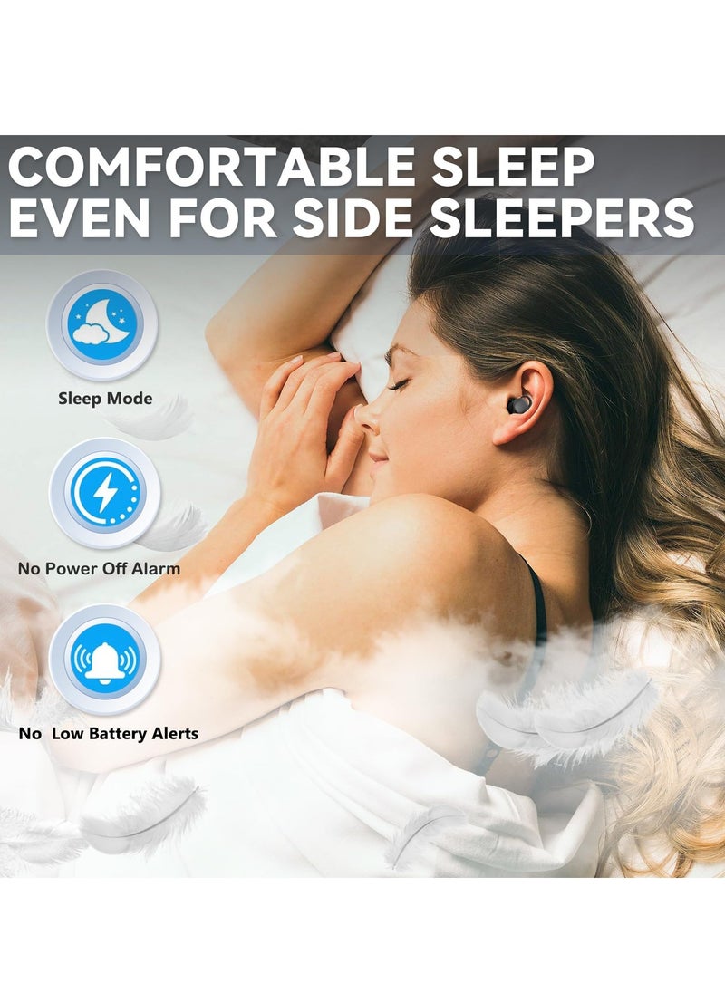 Captaintech Wireless Sleep Earbuds for Side Sleepers, Comfortable Noise Blocking Headphones, Small Bluetooth Earbuds for Sleeping, Hiking, and Working, Black  - Image 2