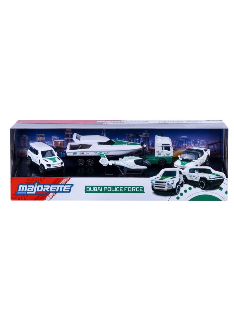 Majorette Dubai Police Cars 4-Piece Metal Mercedes AMG Die-Cast Set - Image 2