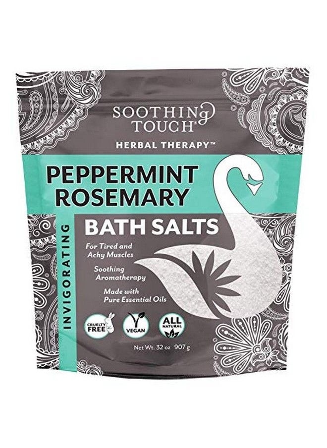 Soothing Touch - Bath Salts Peppermint Rosemary 32 Oz - Image 1