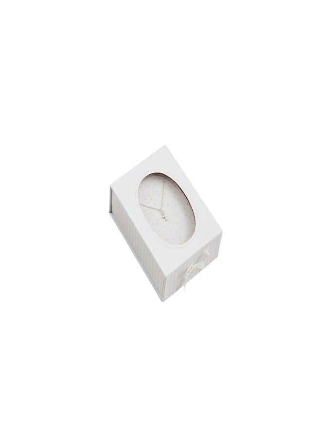 Mud Pie Children's Silver Boxed Cross Necklace - Image 1