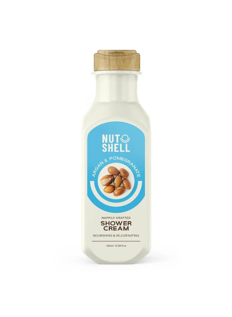 NUTSHELL NUTSHELL SHOWER CREAM(ARGAN & POMEGRANATE) 485ML. 